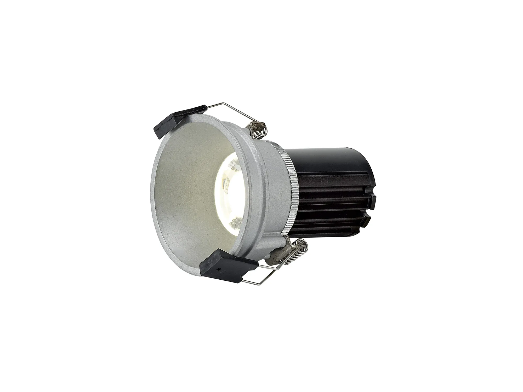 DM200880  Bania 10 Tridonic Powered 10W 2700K 750lm 12° CRI>90 LED Engine Silver Fixed Recessed Spotlight, IP20